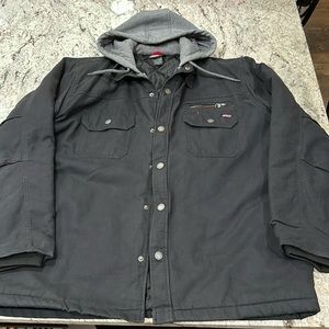 Barely Used Black XL Genuine Dickies Canvas Hoodie Jacket $35
